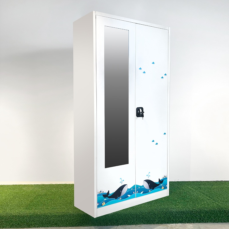 Custom Modern Steel Metal Bedroom Wardrobe And Storage Cabinet