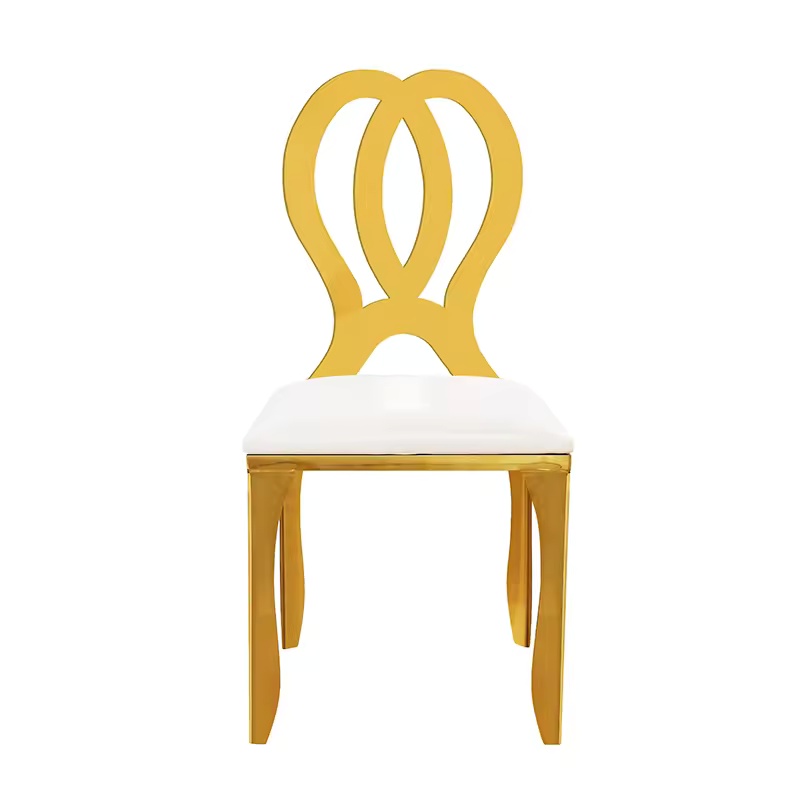 Stackable Modern Metal Chairs, Suitable For Outdoor Weddings And Hotels