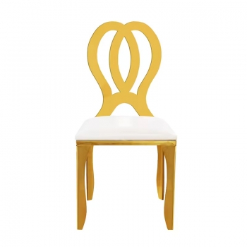 Stackable Modern Metal Chairs, Suitable For Outdoor Weddings And Hotels