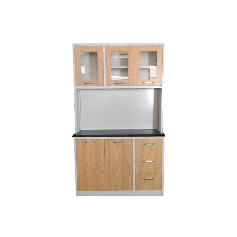 Heavy-Duty Metal Kitchen Sideboard with Glass Doors Manufacturer